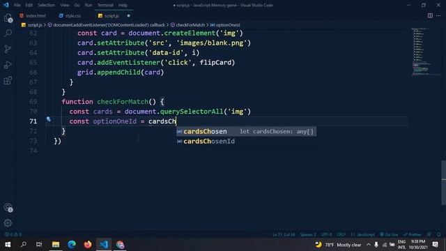 How to Create JavaScript Memory Game. Card Matching Game JavaScript, HTML, CSS. JavaScript Projects смотреть онлайн