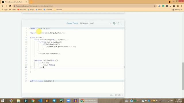 HackerRank Prime Checker problem solution in Java | Java Solutions | Programmingoneonone смотреть онлайн