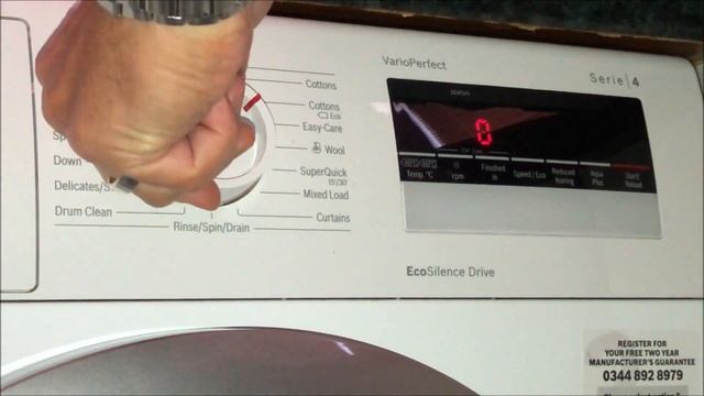 Bosch Washing Machine How to Turn Drum Clean Reminder OFF-Bosch Serie 4 VarioPerfect Washing Machin смотреть онлайн