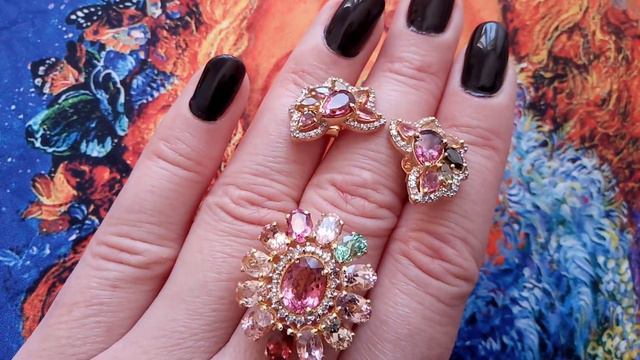 ПРОЗРАЧНЕЙШИЕ ТУРМАЛИНЫ 💖 В БРИЛЛИАНТАХ И ЦВЕТАХ 💐💖💃😁🌞🌞🌞 смотреть онлайн