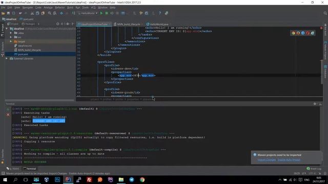 Java. Maven просто и понятно. Профили сборки проекта - L4 смотреть онлайн