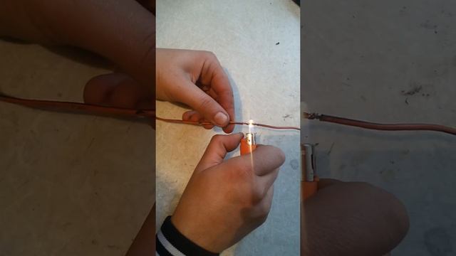 пайка медного провода без паяльника Soldering Copper Wire Without Soldering
