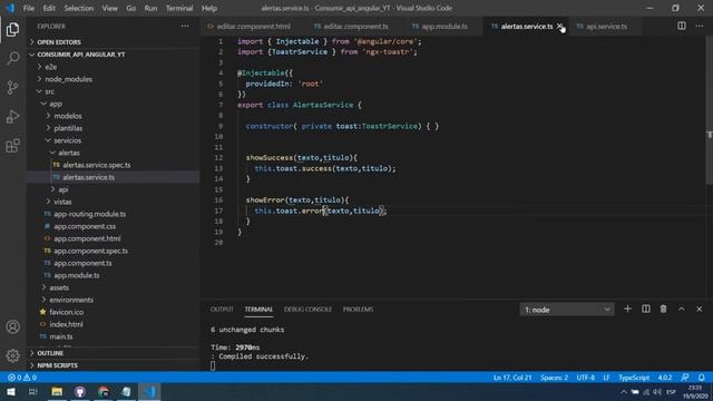 Consumir API REST desde Angular ? #12 - Agregando alertas con Toastr смотреть онлайн