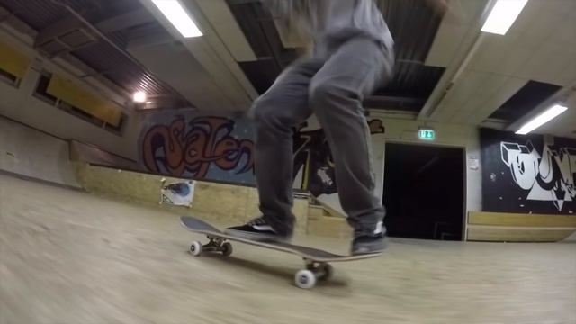 DRAGON DOUBLE FLIP!! (360 DOLPHIN DOUBLE FLIP) NEW SKATEBOARD TRICK! смотреть онлайн