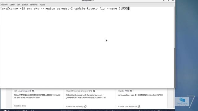 08-Tutorial. Crear un cluster Kubernetes en AWS. Generar fichero KUBECONFIG смотреть онлайн