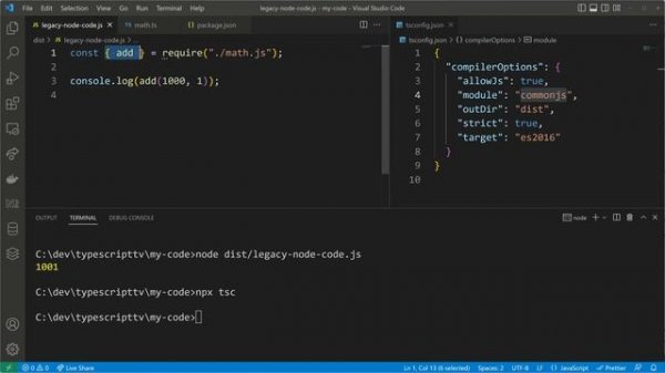Default Exports in CommonJS with TypeScript