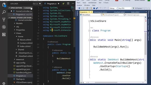 Uso do Visual Studio Live Share смотреть онлайн