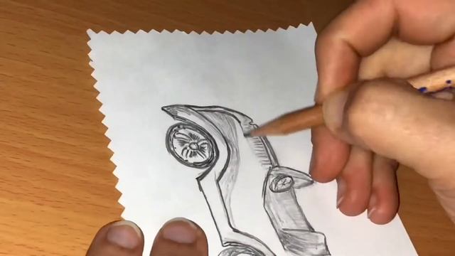 Рисунок Машина/автомобиль/карандаш/рисование/как нарисовать/ просто рисуем арт смотреть онлайн
