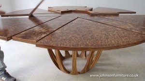 Раздвижной круглый стол трансформер Джорджа Джонсона - МЕБЕЛЬ-ТРАНСФОРМЕР.РФ