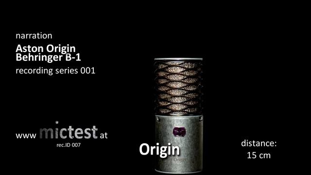 Aston Origin vs Behringer B-1 // Narration (f) // rec.ID 007 смотреть онлайн