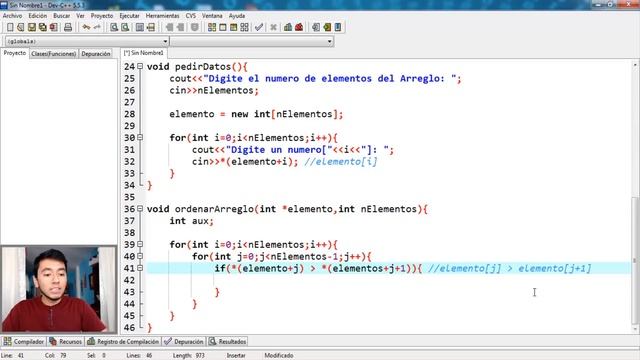 89. Programación en C++ || Punteros || Ejercicio - Ordenar elementos de un arreglo con punteros смотреть онлайн