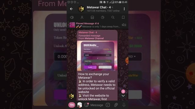metawar new update toekn unlock 10june swap update Metawar withdraw from bot y telegram id смотреть онлайн