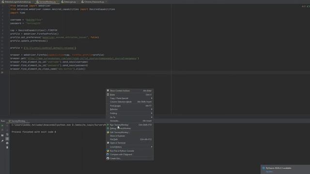 Python Script to Open and login to a website смотреть онлайн