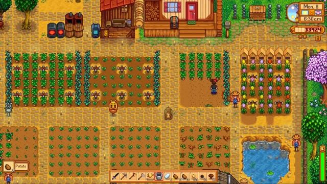 Прохождение Stardew Valley #44 Первые цветочки смотреть онлайн