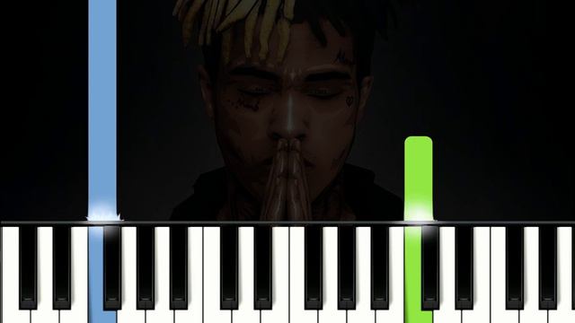 XXXTENTACION - the remedy for a broken heart (why am I so in love) EASY PIANO TUTORIAL смотреть онлайн