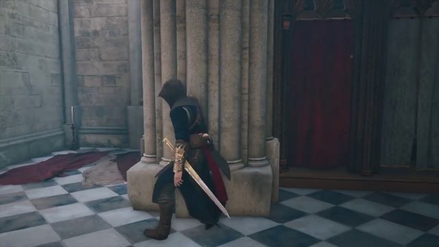 Exploring Notre Dame Cathedral in Assassin's Creed Unity. смотреть онлайн