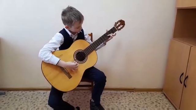 Сергей Кырбыик 9 лет Пьеса Андантино автор И Поврожняк смотреть онлайн