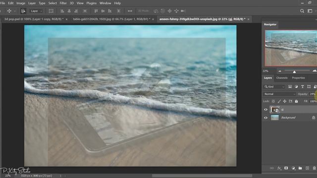 Dolphin Inside Mobile | 3D Pop Out Effect In Photoshop | Pixitz Studio смотреть онлайн