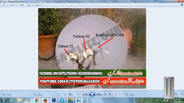 Yahasat(52),Turksat(42),Eutelsat(36) on 2 Feet Dish смотреть онлайн
