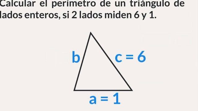 Calcular el perimetro de un triangulo si 2 lados miden 6 y 1. Teorema de la existencia de triangulo смотреть онлайн