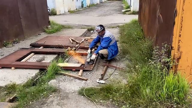 НОВЫЙ ПОЛ В ГАРАЖЕ! ремонт гаража! смотреть онлайн