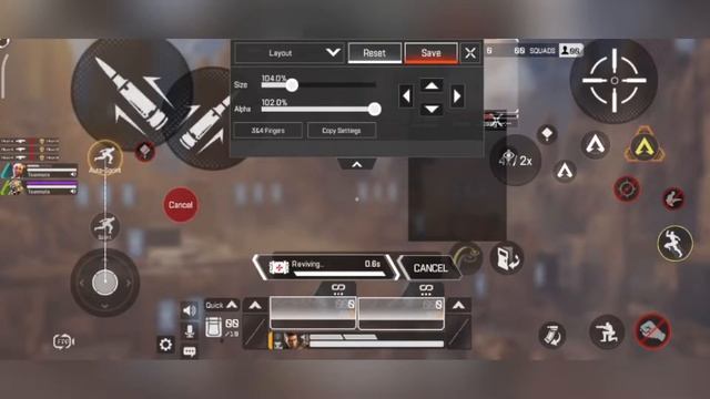 Настройка 3 и 4 пальцев для игры в Apex mobile / 3&4 Claw Fingers HUD setting смотреть онлайн