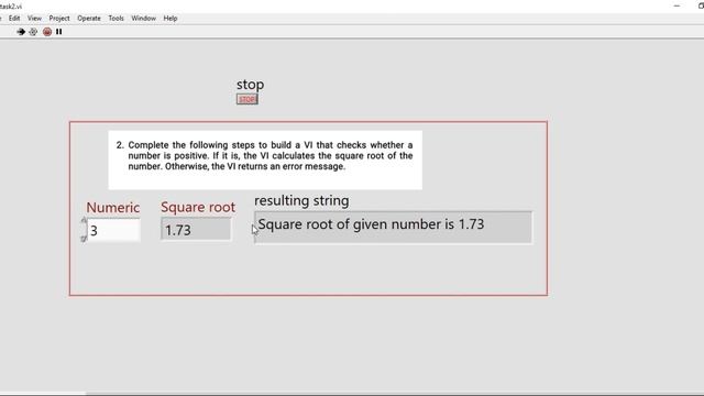 LabVIEW: How to calculate square root of number if it is positive смотреть онлайн