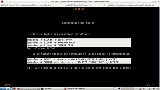 IpTables - 5. sécuriser une machine (principes) | tutos fr смотреть онлайн