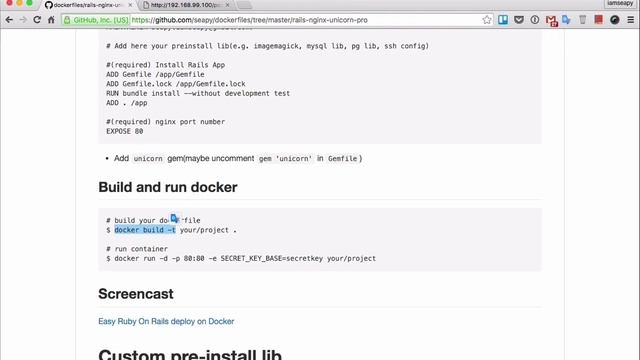 Easy Ruby On Rails deploy on Docker with MySQL смотреть онлайн