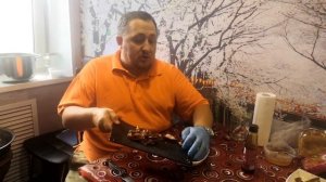 Вкусные копченые свиные уши. Салат из ушей.Delicious smoked pig ears. Ear salad.