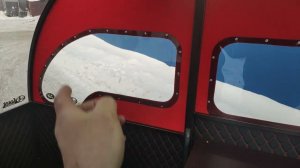 Сани 250 УК салон красный, чёрный, коричневый