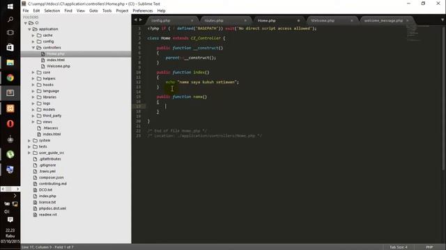 Codeigniter 3 - Menghilangkan Index php dan Routes Menyembunyikan Nama Controller смотреть онлайн