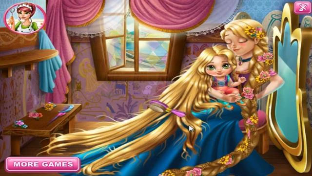 Princess Rapunzel Baby Wash - Disney Princess Baby Wash | Games For Girls смотреть онлайн