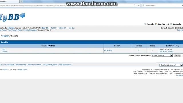 MyBB 1.6.9 search.php reflected XSS смотреть онлайн