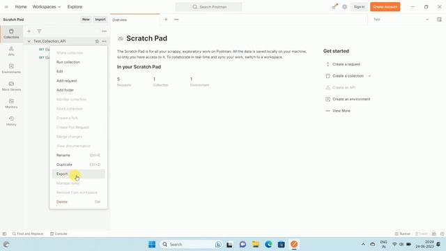 How To Export Postman Collection To JSON File ?