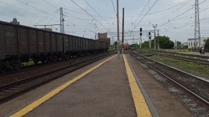 Утро на станции Бугуруслан, Оренбургская область, КБШЖД