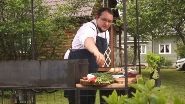 Шашлык из говяжьей печени с салом смотреть онлайн