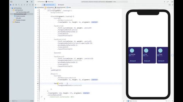 SwiftUI Dribbble Challenge - Money Tracker UI replicating смотреть онлайн