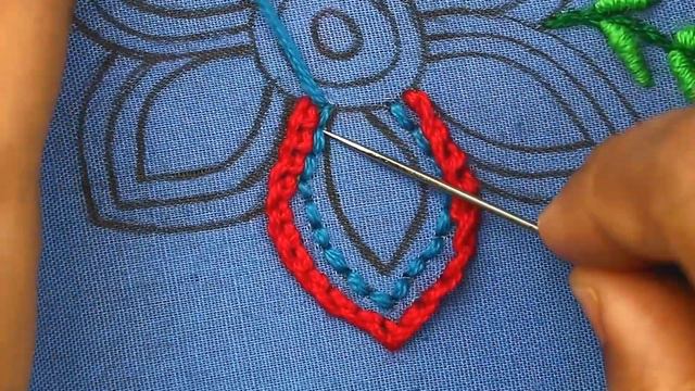 colorful and amazing flower embroidery designs made with raised buttonhole stitch, free pattern смотреть онлайн