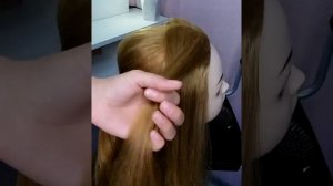 Лёгкая прическа на среднюю длину волос