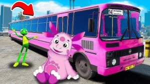 УГНАЛ ДЛИННЫЙ АВТОБУС ПАЗИК У ЛУНТИКА В ГТА 5 МОДЫ! ЛУНТИК И ЕГО ДРУЗЬЯ ОБЗОР МОДА GTA 5 ВИДЕО MODS