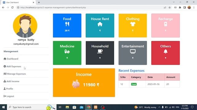 Daily expenses management system using PHP and MySQL смотреть онлайн
