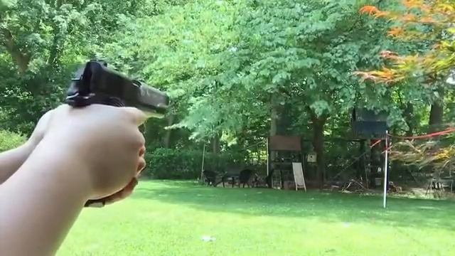 Review/Shooting Test of the KWC Colt M1911 A1 Co2 BLOWBACK PISTOL! смотреть онлайн