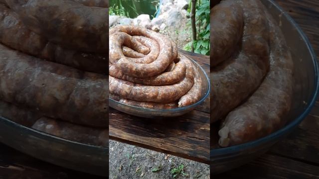 Домашняя колбаса для жарки.