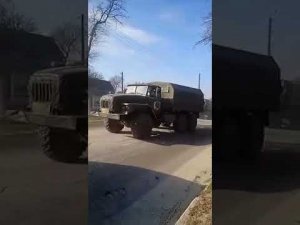 Русские войска в Жадово Черниговской области Украина 24.02.2022 г.