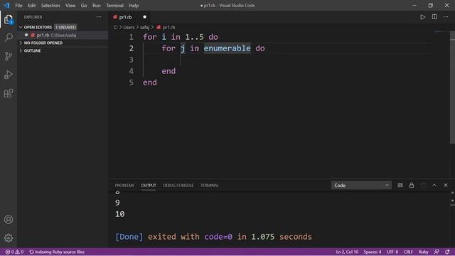 11. التكرار والشرط المتداخل Ruby - nested Loop and nested IF смотреть онлайн