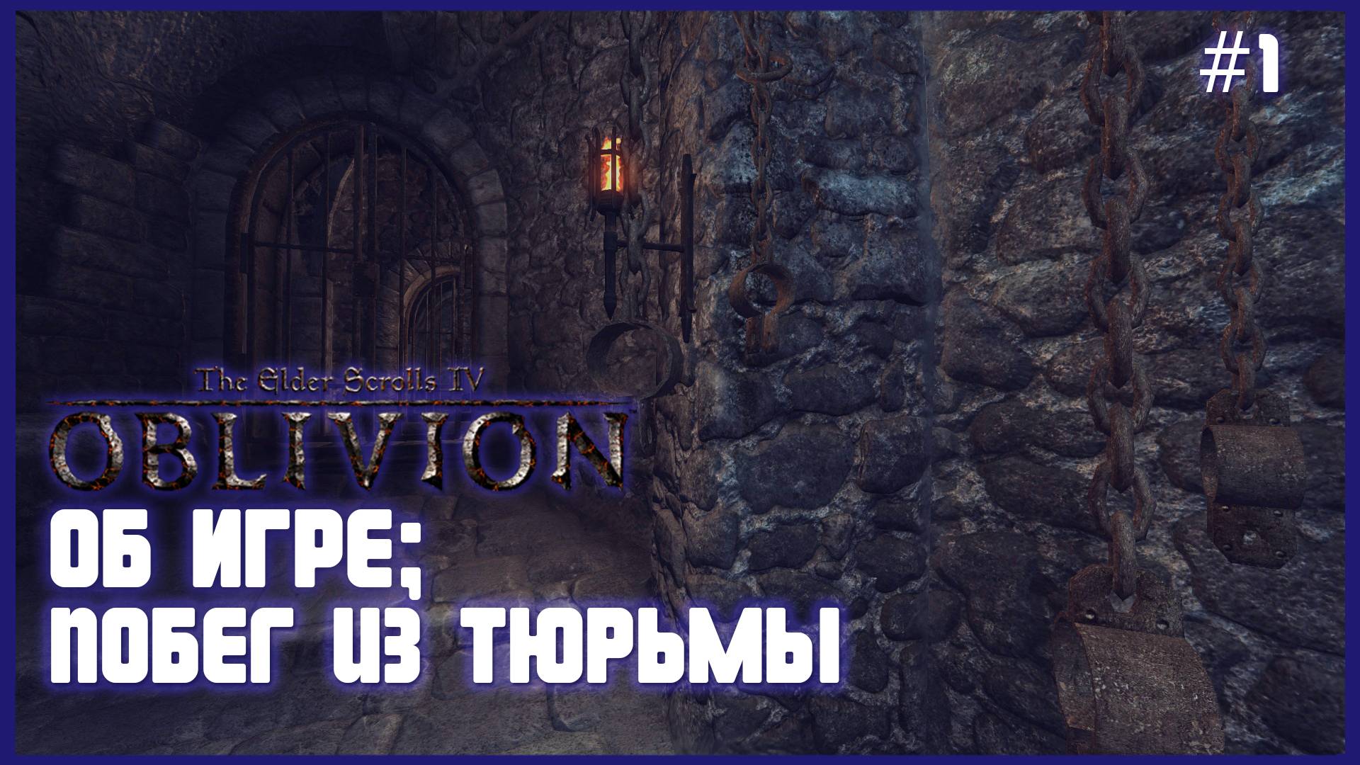 TES IV Oblivion на 100% №1: Об игре; Создание персонажа и Побег из тюрьмы (Подробное прохождение). смотреть онлайн