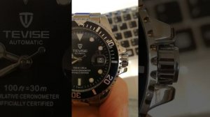 Wristwatch Tevise 801 Adjusting Date