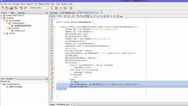 Java Tutorial - Scrolling Text Animation Using JLabel (Not Recommended) смотреть онлайн