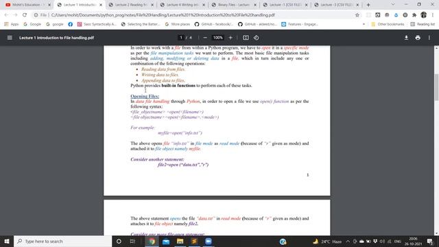 Python class 64 | File Handling #1 | 11th 12th CBSE Hindi| Computer Science 2021 смотреть онлайн